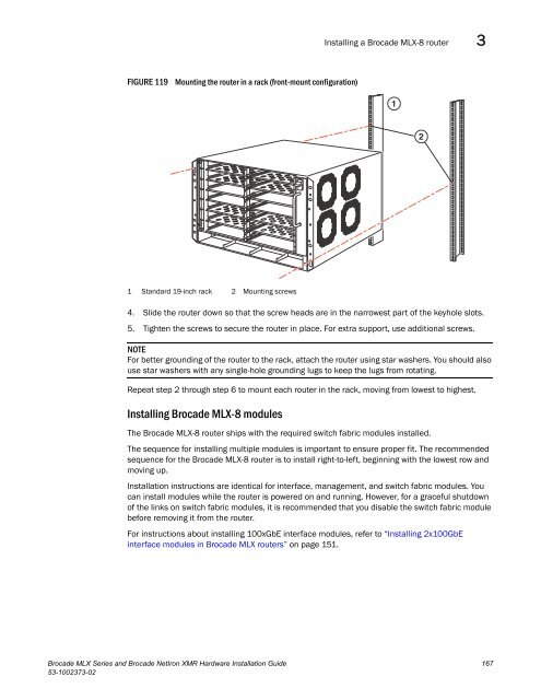 Brocade MLX Series and Brocade NetIron XMR Hardware ...