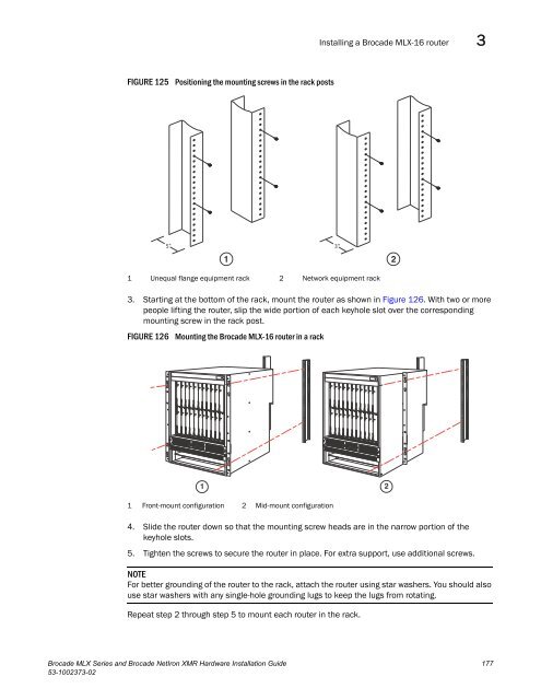 Brocade MLX Series and Brocade NetIron XMR Hardware ...