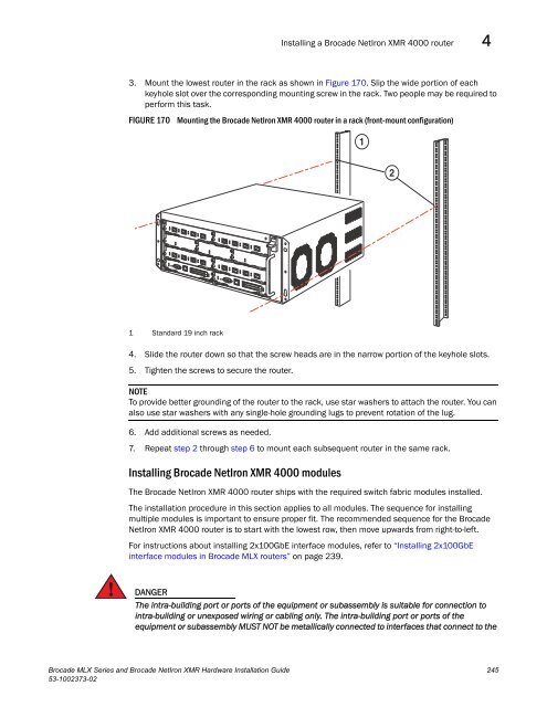 Brocade MLX Series and Brocade NetIron XMR Hardware ...