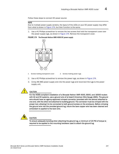 Brocade MLX Series and Brocade NetIron XMR Hardware ...