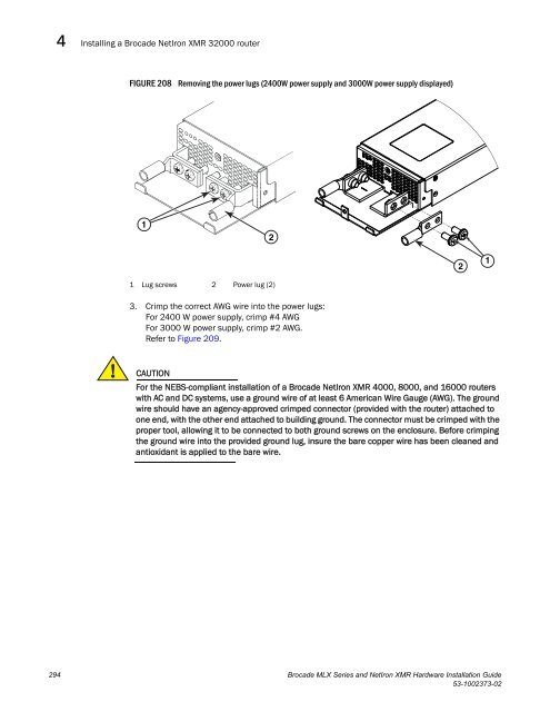 Brocade MLX Series and Brocade NetIron XMR Hardware ...