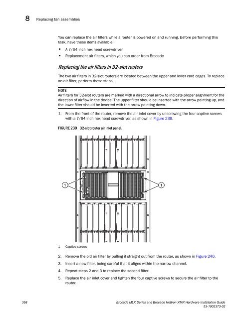 Brocade MLX Series and Brocade NetIron XMR Hardware ...