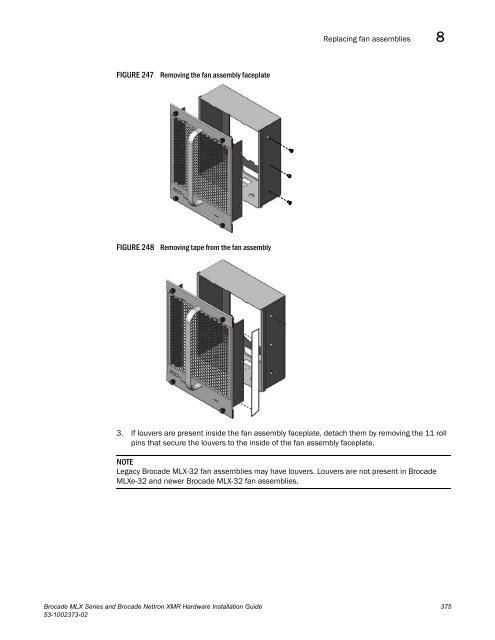 Brocade MLX Series and Brocade NetIron XMR Hardware ...