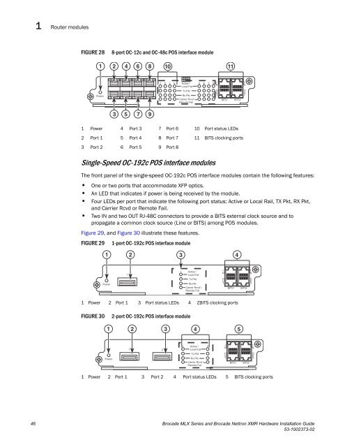 Brocade MLX Series and Brocade NetIron XMR Hardware ...