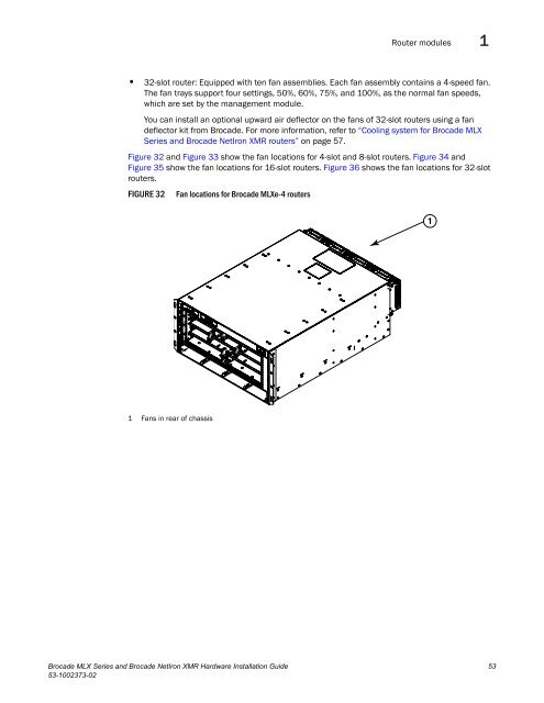 Brocade MLX Series and Brocade NetIron XMR Hardware ...