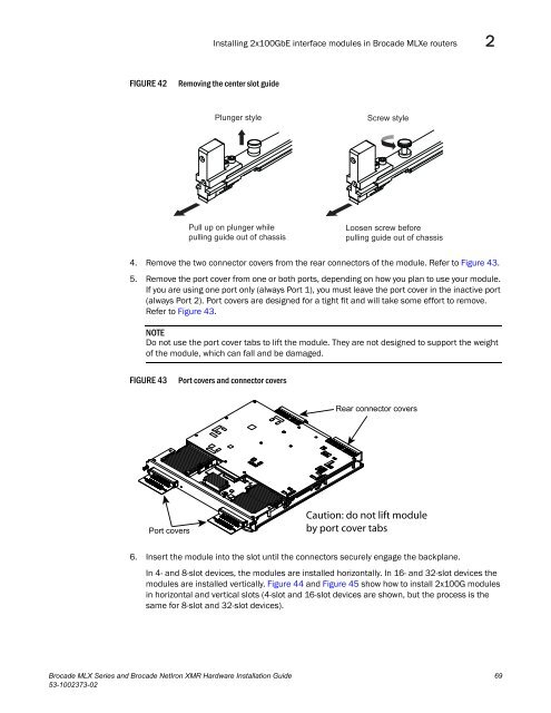 Brocade MLX Series and Brocade NetIron XMR Hardware ...