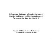 Informe de Daños en Infraestructura en el Distrito de Riego 014, Rio ...