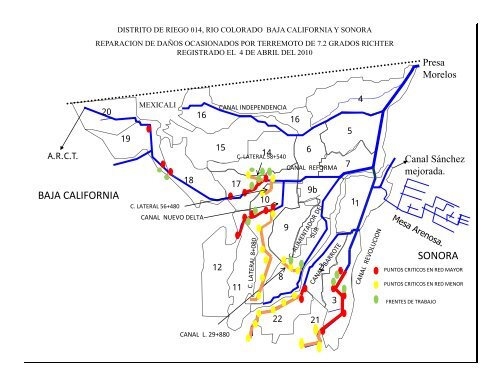 Informe de Daños en Infraestructura en el Distrito de Riego 014, Rio ...