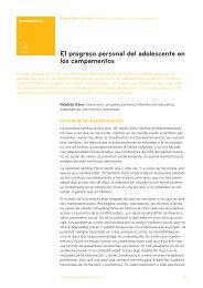 3. El progreso personal del adolescente en los ... - Injuve