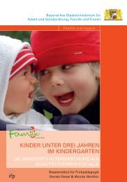 Kinder unter drei Jahren im Kindergarten (1'520 kb) - Bayern