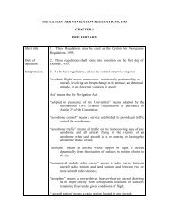 Air Navigation Regulations of 1955 - Civil Aviation Authority of Sri ...