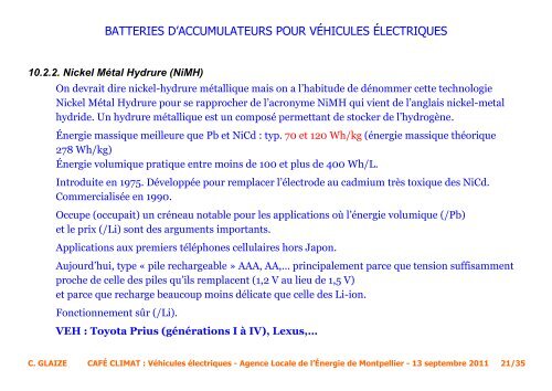 Batteries d?accumulateurs pour vÃ©hicules ... - ALE-Montpellier