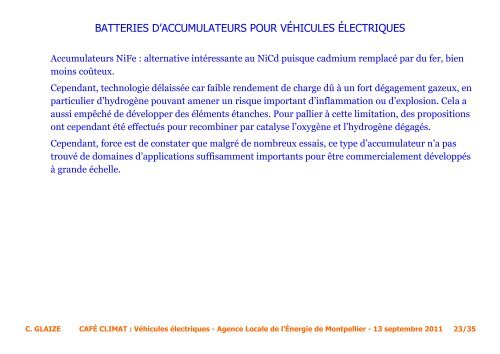 Batteries d?accumulateurs pour vÃ©hicules ... - ALE-Montpellier