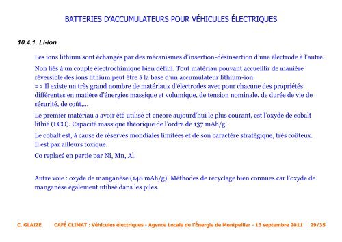 Batteries d?accumulateurs pour vÃ©hicules ... - ALE-Montpellier