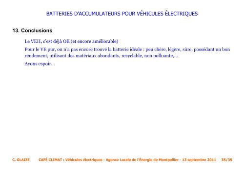 Batteries d?accumulateurs pour vÃ©hicules ... - ALE-Montpellier