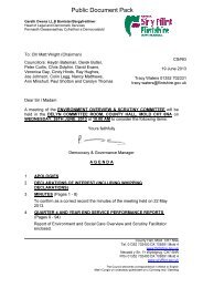 Agenda reports pack PDF 1 MB - Flintshire County Council