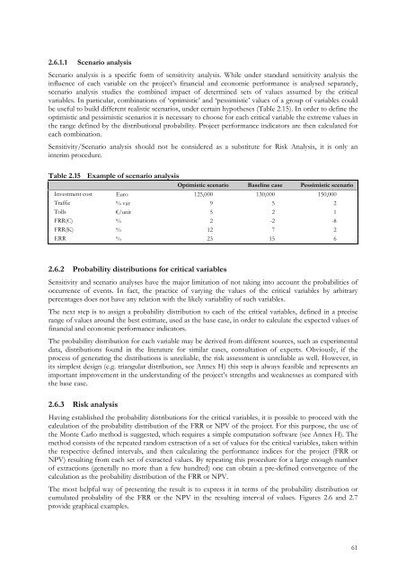 Guide to COST-BENEFIT ANALYSIS of investment projects - Ramiri