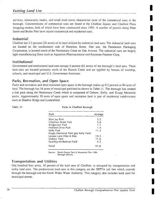 WARMINSTER TOWNSHIP COMPREHENSIVE PLAN - E-Library