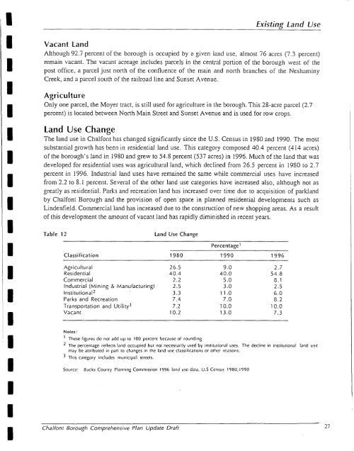 WARMINSTER TOWNSHIP COMPREHENSIVE PLAN - E-Library