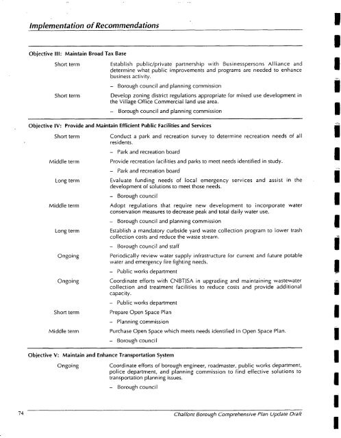 WARMINSTER TOWNSHIP COMPREHENSIVE PLAN - E-Library