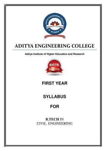 1st year - Aditya Engineering College