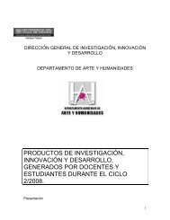 reporte de investigacin 2-2008 - Campus Tlalpan - Universidad del ...