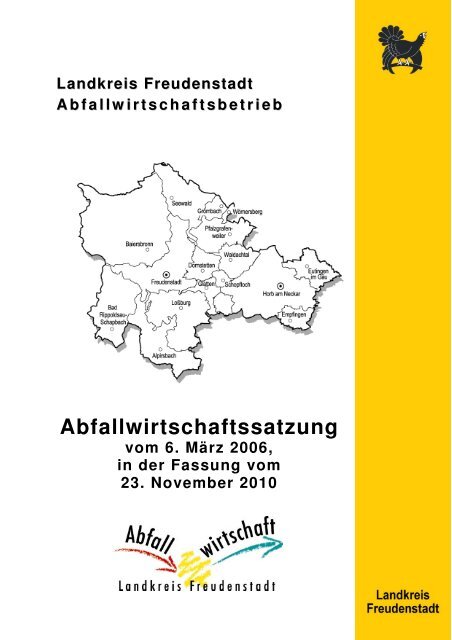 Abfallwirtschaftssatzung 2011 - Waldachtal