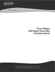 Turner Designs Little Dipper Fluorometer Instruction Manual