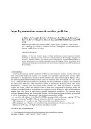 Super high-resolution mesoscale weather prediction