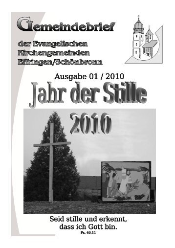 Gemeindebrief 01/2010 - kgm-effringen-schoenbronn.de
