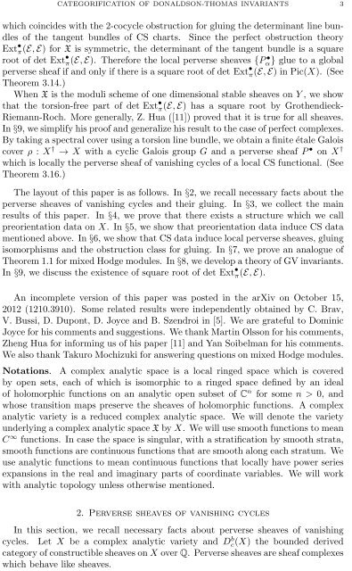 Categorification of Donaldson-Thomas invariants via perverse ...