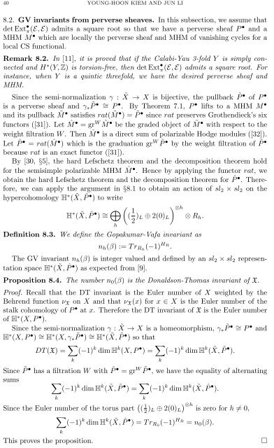 Categorification of Donaldson-Thomas invariants via perverse ...