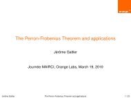 The Perron-Frobenius Theorem and applications