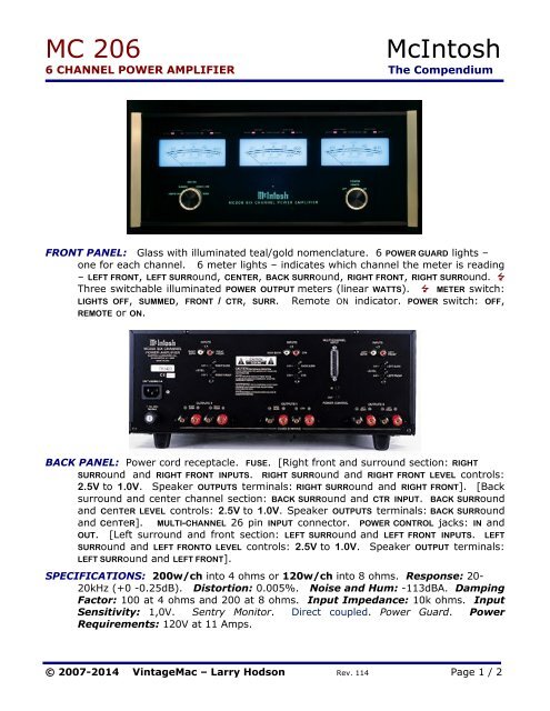 MC 206 McIntosh