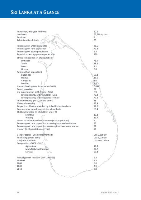 UNDAF 2013 to 2017 - United Nations in Sri Lanka