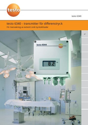 testo 6340 - transmitter fÃ¶r differenstryck - Nordtec Instrument AB