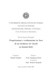 Progettazione e realizzazione in Java di un risolutore di vincoli su ...