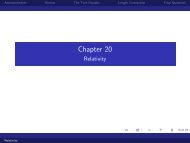 Chapter 20 - Relativity - Davidson Physics