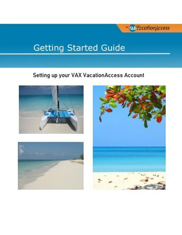 Getting Started Guide - VAX VacationAccess