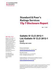 Gallatin IV CLO 2012-1 Ltd./Gallatin IV CLO 2012-1 LLC