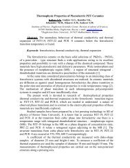 Thermophysical properties of piezoelectric PZT ... - thermophysics.ru