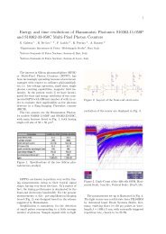 Energy and time resolutions of Hamamatsu Photonics S10362-11 ...