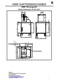 Mobile Kaffeestation Planungsinfo - WMF Kaffeemaschinen
