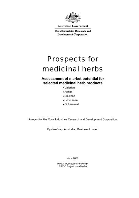 Prospects for medicinal herbs - Bad Request