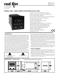 LIBC Libra Series Counters Data Sheet/Manual ... - Red Lion Controls