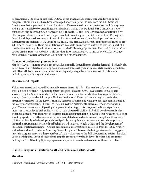 Curriculum Vitae - University of Florida Family Youth and ...