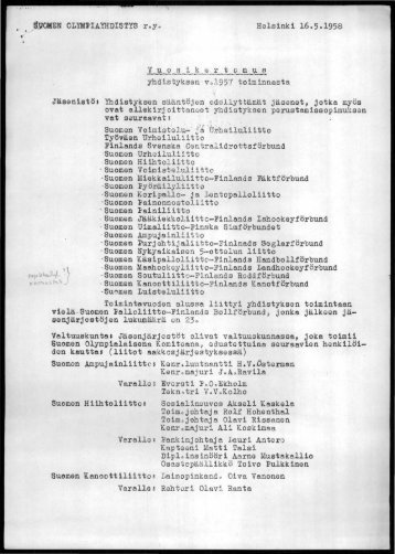 Helsinki 16.501958 yhdis 'tyksen Â·vo.195.'t ~oiminnasta JÃ¤senistÃ¶ ...