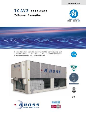 TCAVZ 2310Ã·2670 Z-Power Baureihe - Rhoss