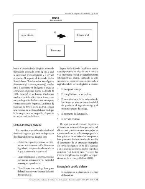 Incidencia de la logÃ­stica en el marketing* - Universidad de San ...