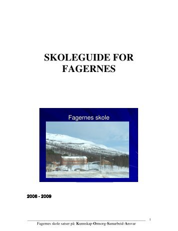 SKOLEGUIDE FOR FAGERNES - Lenvik kommune